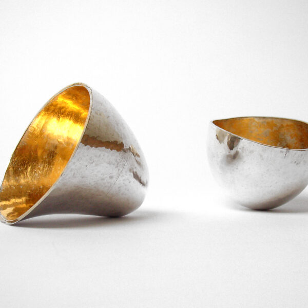 Forged silver cups