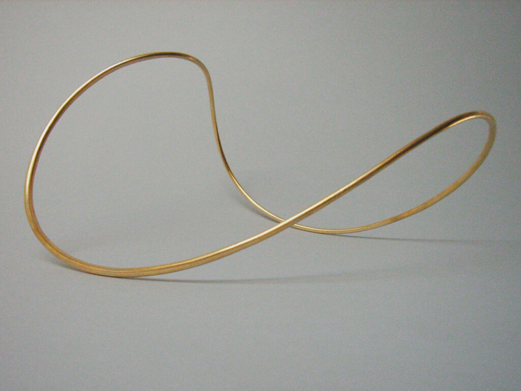 Neckpiece gold leaf finish by Yuki Kamiya in 2006