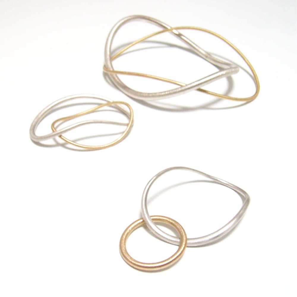 Double-finger rings and bangle
