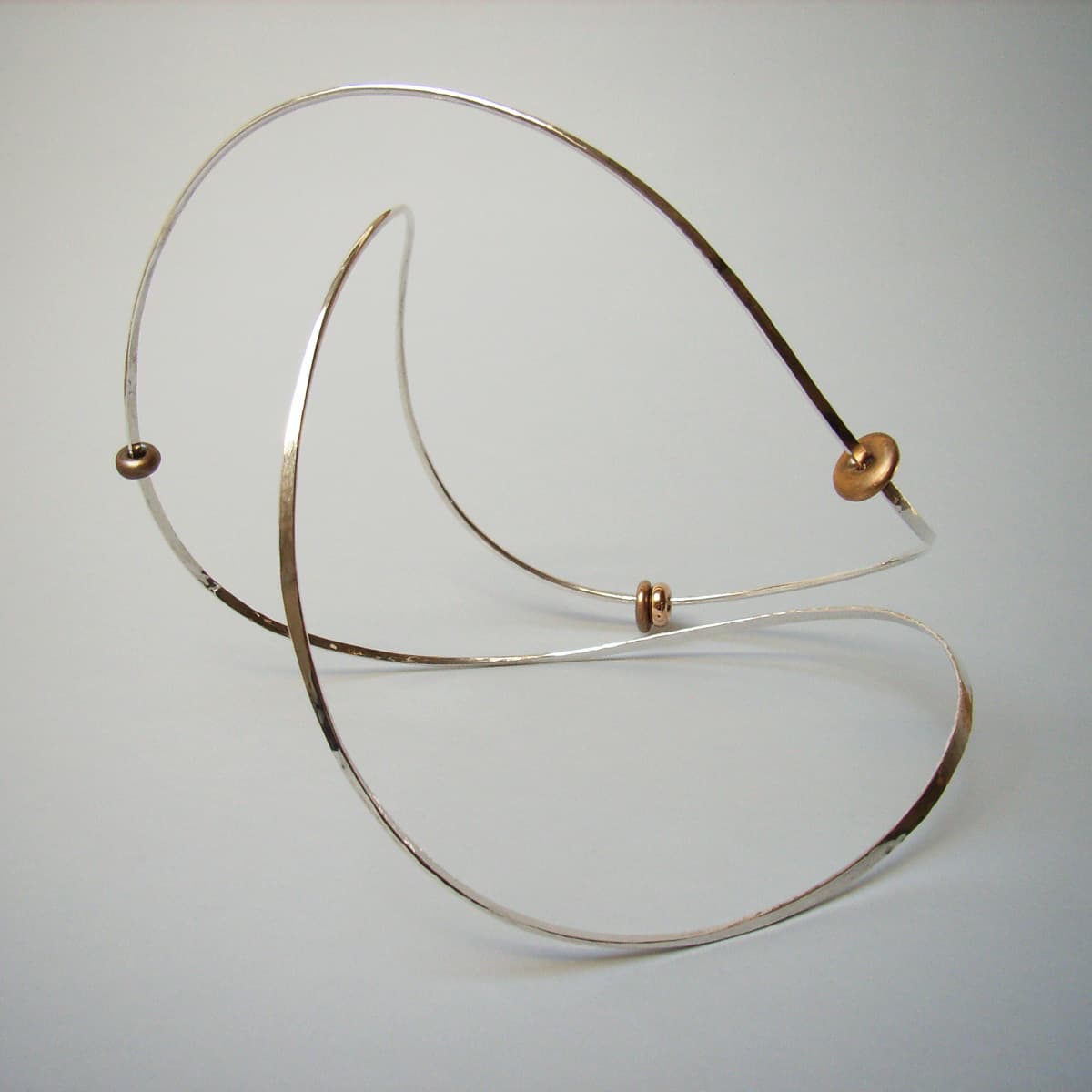 Hand hammerd silver neckpiece 2006