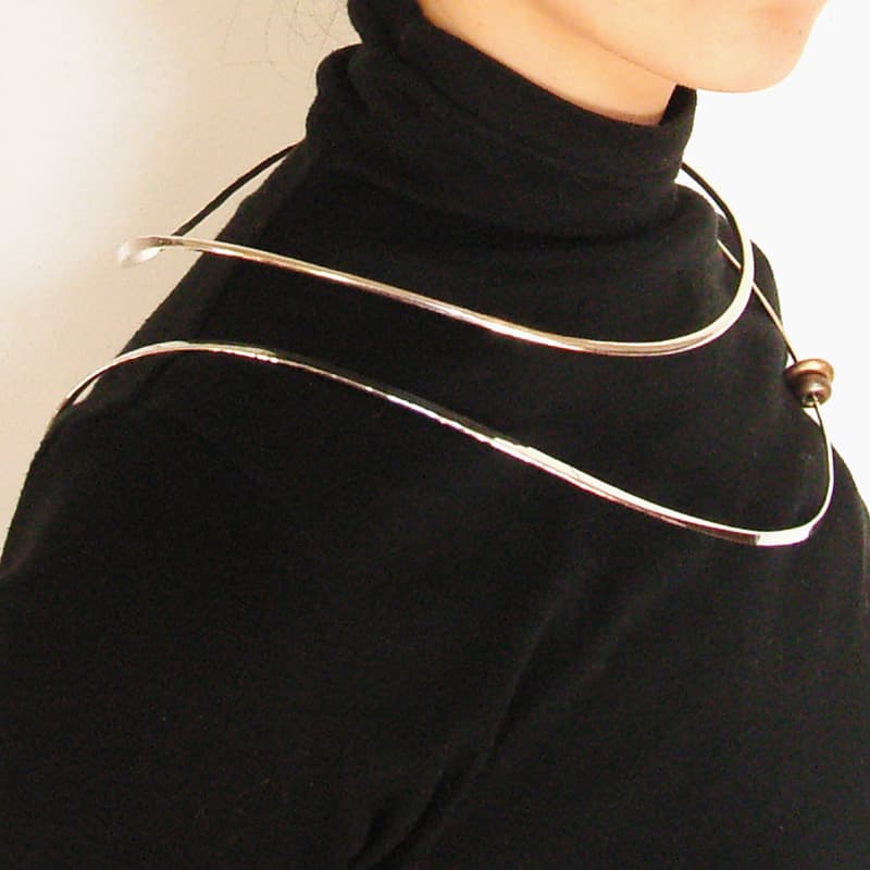 Hand hammerd silver neckpiece 2006